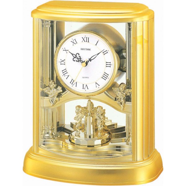 Rhythm(Japan) Contemporary Motion Hourly Melody Rotating Pendulum Clock