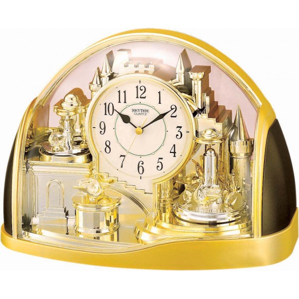 Rhythm(Japan) Gold Contemporary Motion Clock Rhythm(Japan) Gold Contemporary Motion Clock