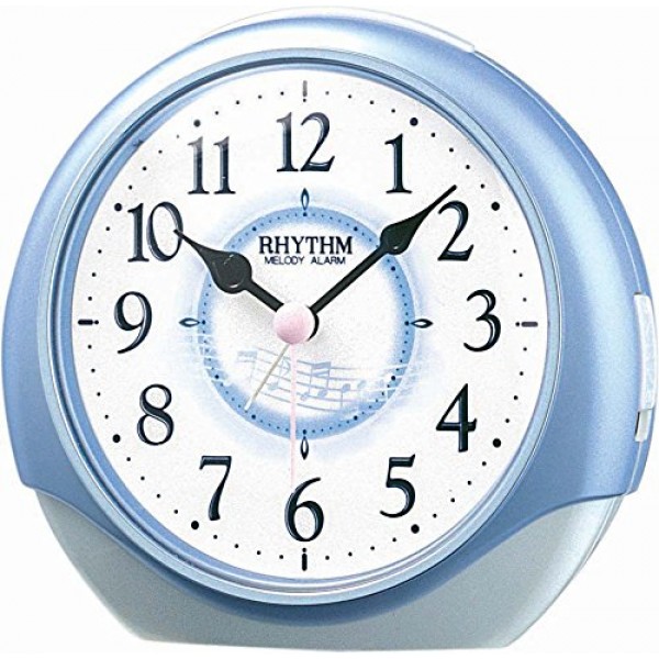 Rhythm 6 Melodies, Snooze Light Volume Control, Silent Silky Move Clocks 