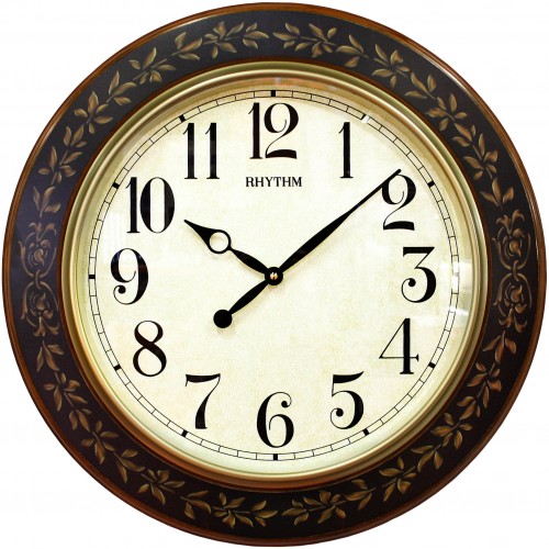 Rhythm(Japan) Silent Silky Move Jumbo Wall Clock 