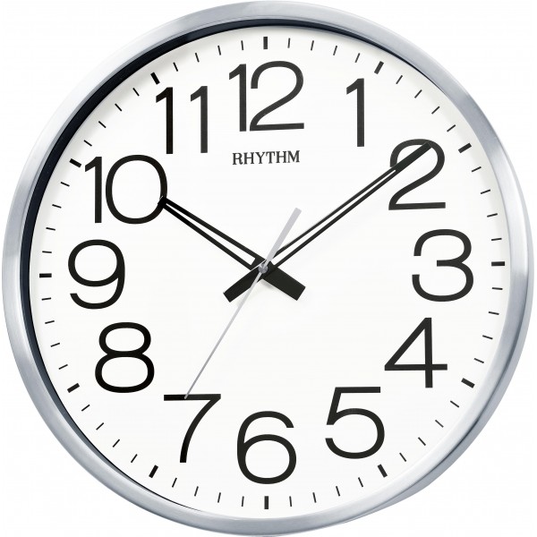 Rhythm(Japan) Silver Plastic Value Added Wall Clocks