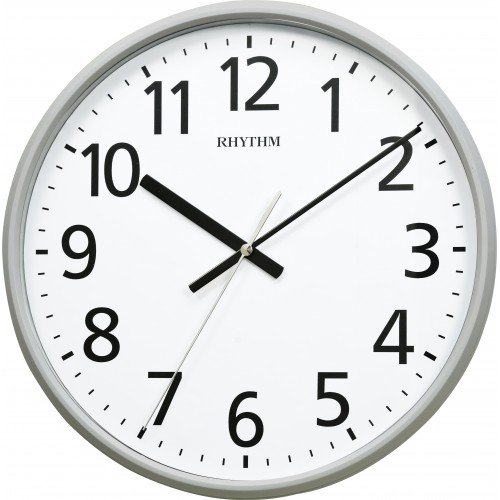 Rhythm(Japan) Silver Plastic Silent Silky Clocks