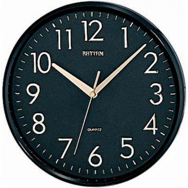 Rhythm (Japan) Plastic Round Clock Value Added Wall Clock 3D Numerals, Silent Silky Move Plastic Case Analogue ⌀31.2x31.2x5.0cm Rhythm (Japan) Plastic Round Clock Value Added Wall Clock 3D Numerals, Silent Silky Move Plastic Case Analogue ⌀31.2x31.2x5.0cm
