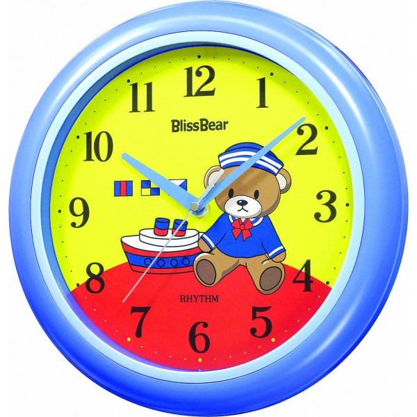 Rhythm(Japan) Silent Silky Move Blue CASE Battery: AA x 1 Rhythm(Japan) Silent Silky Move Blue CASE Battery: AA x 1