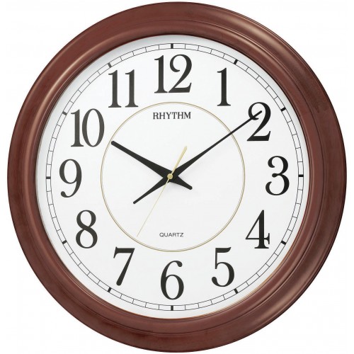 Rhythm(Japan) Silent Silky Move Jumbo Wall Clock 
