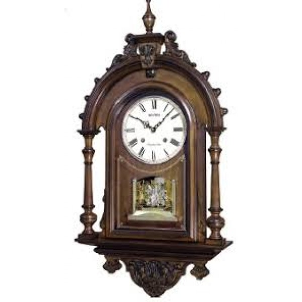 Rhythm (Japan) - 14 "Inch Height SIP(Sound In Place) Wall Clocks Wooden Wall Clock- 38.8x74.7x14.3Cm (Silent Movement, Silent Silky Brown Wooden Case) Rhythm (Japan) - 14 "Inch Height SIP(Sound In Place) Wall Clocks Wooden Wall Clock- 38.8x74.7x14.3Cm (Silent Movement, Silent Silky Brown Wooden Case)