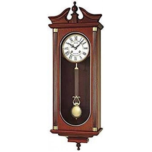 Rhythm (Japan) - 12 "Inch Height SIP(Sound In Place) Wall Clocks Wooden Wall Clock- 31x85x13.5Cm (Silent Movement, Silent Silky Brown Wooden Case)