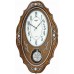 Rhythm (Japan) - 14 "Inch Height Comfort Swing Pendulum Wooden Wall Clock- 36x58x11Cm (Silent Movement, Silent Silky Brown Wooden Case) Rhythm (Japan) - 14 "Inch Height Comfort Swing Pendulum Wooden Wall Clock- 36x58x11Cm (Silent Movement, Silent Silky Brown Wooden Case)