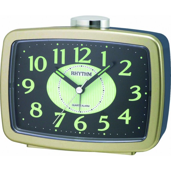 Rhythm (Japan) Plastic Clock Value Added Beep Alarm Table Clock, Numerals Dial, Plastic Case Analogue 12x9x6cms Rhythm (Japan) Plastic Clock Value Added Beep Alarm Table Clock, Numerals Dial, Plastic Case Analogue 12x9x6cms