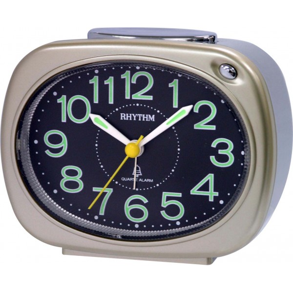 Rhythm (Japan) Plastic Clock Value Added Beep Alarm Table Clock, Numerals Dial, Plastic Case Analogue 11x9x6cms Rhythm (Japan) Plastic Clock Value Added Beep Alarm Table Clock, Numerals Dial, Plastic Case Analogue 11x9x6cms