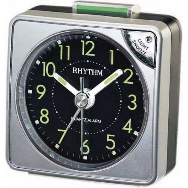 Rhythm (Japan) Plastic Clock Value Added Beep Alarm Table Clock, Tumbling Beep Alarm, See-Through Pack Numerals Dial, Plastic Case Analogue 6x6x4cms Rhythm (Japan) Plastic Clock Value Added Beep Alarm Table Clock, Tumbling Beep Alarm, See-Through Pack Numerals Dial, Plastic Case Analogue 6x6x4cms