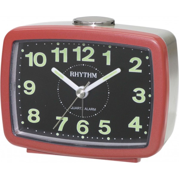 Rhythm (Japan) Plastic Clock Value Added Beep Alarm Table Clock, Numerals Dial, Plastic Case Analogue 9x7x6cms Rhythm (Japan) Plastic Clock Value Added Beep Alarm Table Clock, Numerals Dial, Plastic Case Analogue 9x7x6cms