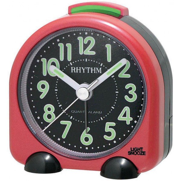 Rhythm (Japan) Plastic Clock Value Added Beep Alarm Table Clock, Tumbling Beep Alarm, See-Through Pack Numerals Dial, Plastic Case Analogue 7x7x3cms Rhythm (Japan) Plastic Clock Value Added Beep Alarm Table Clock, Tumbling Beep Alarm, See-Through Pack Numerals Dial, Plastic Case Analogue 7x7x3cms