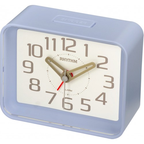 Rhythm (Japan) Plastic Clock Value Added Bell/Beep Alarm Table Clock, Numerals Dial, Plastic Case Analogue 8x7x3cms