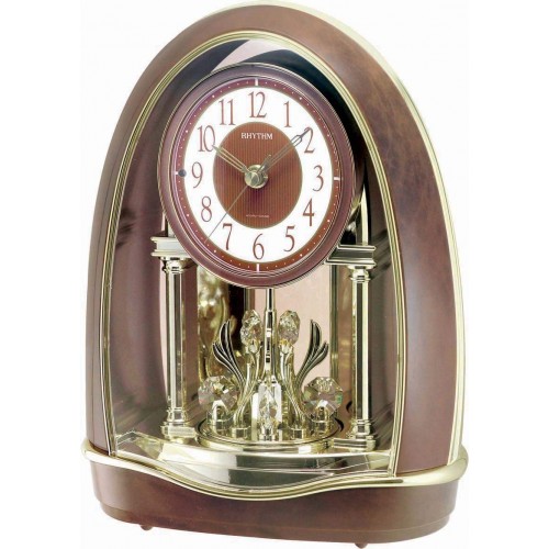 Rhythm(Japan) Contemporary Motion 6 + 6 Melodies & 4 X-mas songs (CTS Sound)Anniversary Clock 22.5x29.0x15.5cm (Gift Item)