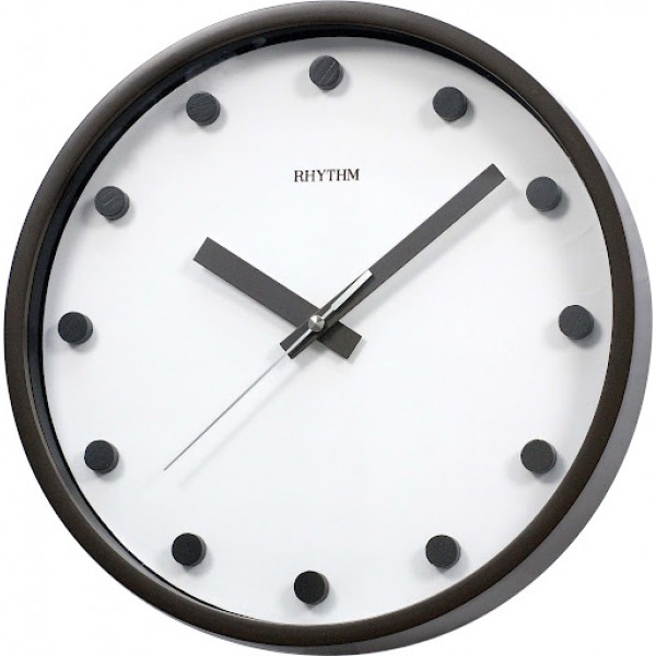 Rhythm Japan- 3d Index, Silent Silky Move Brown Case / Plastic Case Dimension- 30.6x30.6x4.8 / 865g Rhythm Japan- 3d Index, Silent Silky Move Brown Case / Plastic Case Dimension- 30.6x30.6x4.8 / 865g