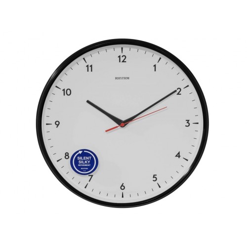 Rhythm (Japan) Plastic Case Silent Silky Move, White Dial Plastic Case Dimension - ?32.0x32.0x4.8cms / 760g