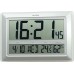 Rhythm(Japan) Silver Plastic Imported BEEP Alarm, Snooze Clock