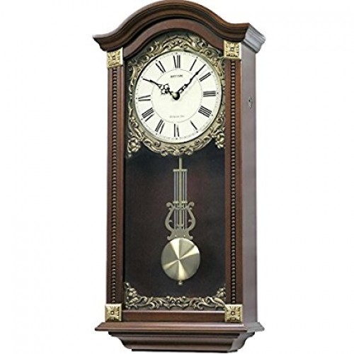 Rhythm(Japan) Volume Control Pendulum SIP (Sound In Place) Wooden Case Wall Clock
