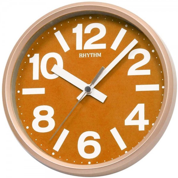 Rhythm Value Added wall Clock Wall & Table Type Silent Silky Move Orange