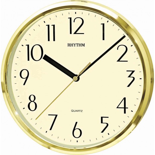 Rhythm Value Added Wall Clock Silent Silky Move Analog 