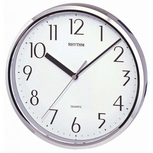 Rhythm Value Added Wall Clock Silent Silky Move Analog 