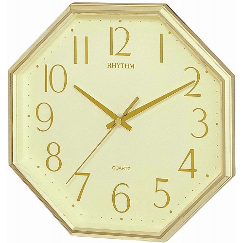 Rhythm Plastic Wall Clock 3D Numerals Silent Silky Move