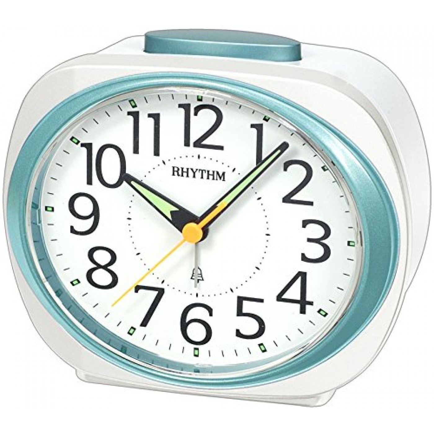 Rhythm Super Silent Alarm Clock Bell Alarm,Snooze,Super Silent Move Analog