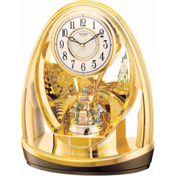 Rhythm(Japan) Contemporary Motion Rotating Pendulum Clock