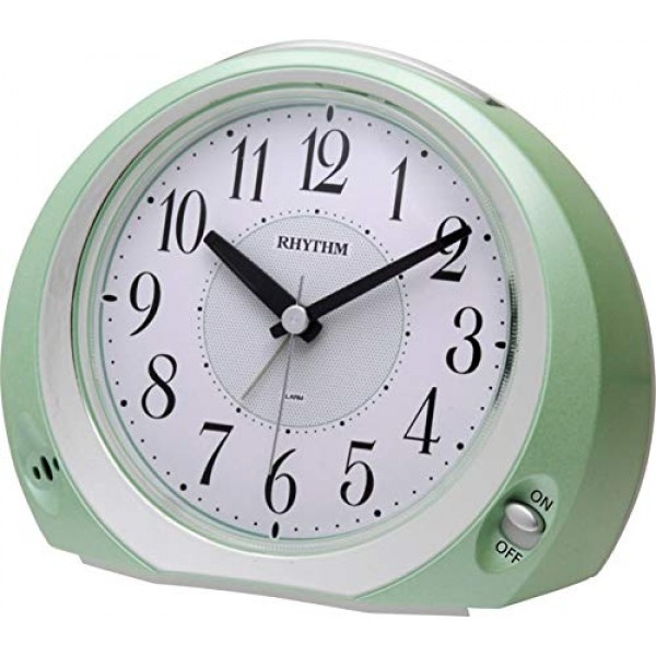 Rhythm - ( Japan) Plastic Case, 4 Steps Increasing Beep Alarm, Snooze, Led Light, Super Silent Move, Dimension - ( 14.5 x 12.3 x 6.7 cm) Rhythm - ( Japan) Plastic Case, 4 Steps Increasing Beep Alarm, Snooze, Led Light, Super Silent Move, Dimension - ( 14.5 x 12.3 x 6.7 cm)