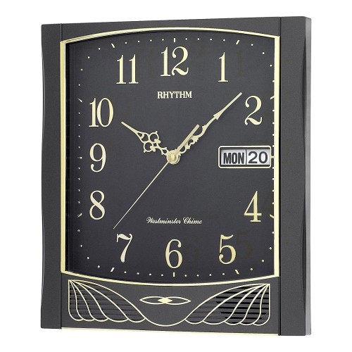 Rhythm(Japan) Westminster Chime And Strike .Day-Date Calendar Wall Clock 28.0x31.5x6.8cm