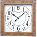 Rhythm(Japan) : Wooden Square Wall Clock,Mirror Finished Glass,Brown Case. Dimension : 29x29x5cms Rhythm(Japan) : Wooden Square Wall Clock,Mirror Finished Glass,Brown Case. Dimension : 29x29x5cms