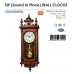 Rhythm (Japan) Brown Wood House Design Swinging Pendulum Westminster Chime Volume control Auto Night Shut Off musical with chiming clock in Metal pendulum Brown/ Wooden Case 28.0x80.0x12.0cms/3.75kg