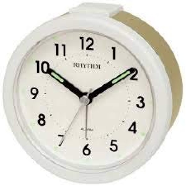 Rhythm - ( Japan) Plastic Case Shape Clocks, Beep Alarms, Dimension - ( 3.62 x 1.92 inches)