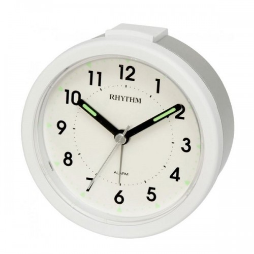 Rhythm - ( Japan) Plastic Case Shape Clocks, Beep Alarms, Dimension - ( 3.62 x 1.92 inches)